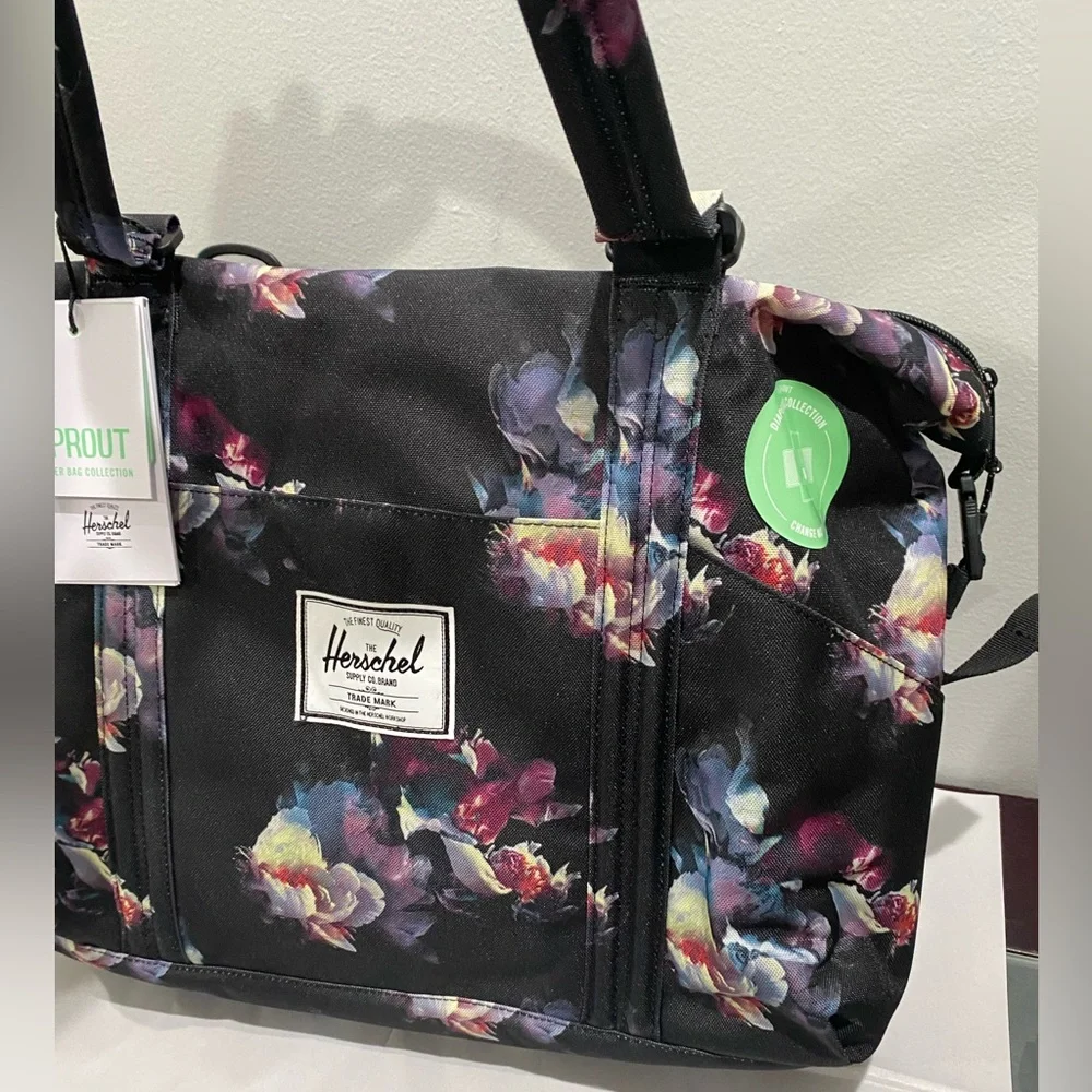 Herschel Supply Co. Floral Print Diaper Bag